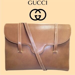 Gucci Vintage Leather Laptop Bag